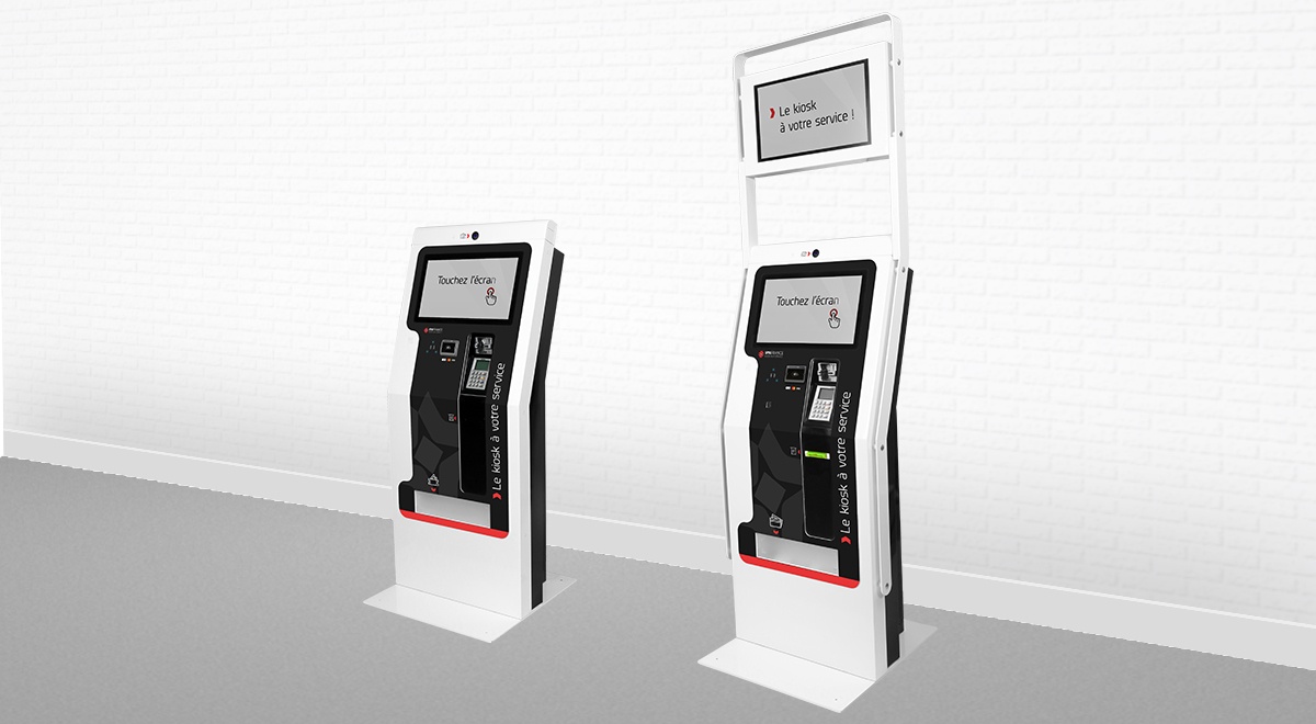 Borne interactive de distribution de cartes, tickets et box-EK 3000-IPM France