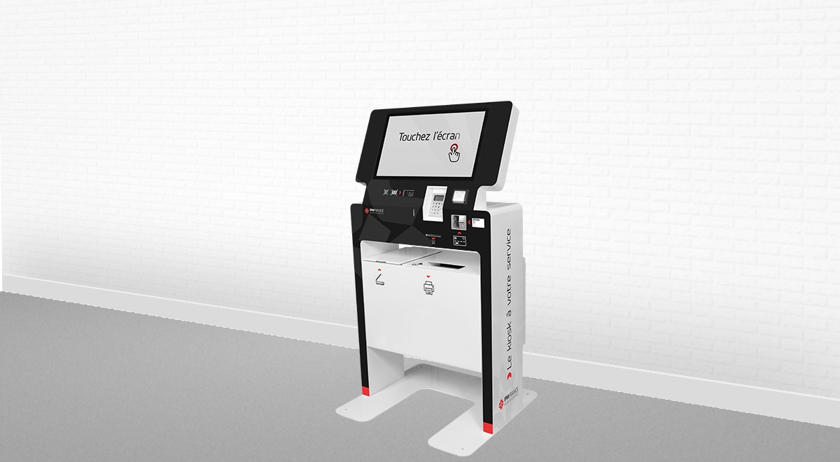 Borne interactive multi-service-impression-scan-EK4000-IPM France