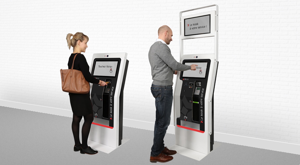 Borne tactile de distribution de cartes, tickets et box-EK 3000-IPM France