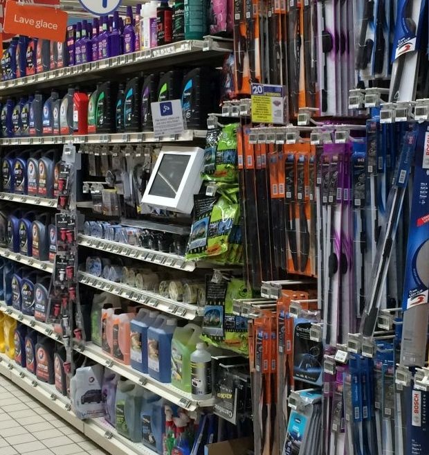 borne tactile aide au choix - linéraire