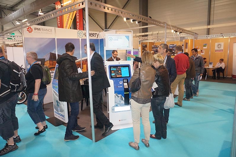 terminal táctil de distribución skipass