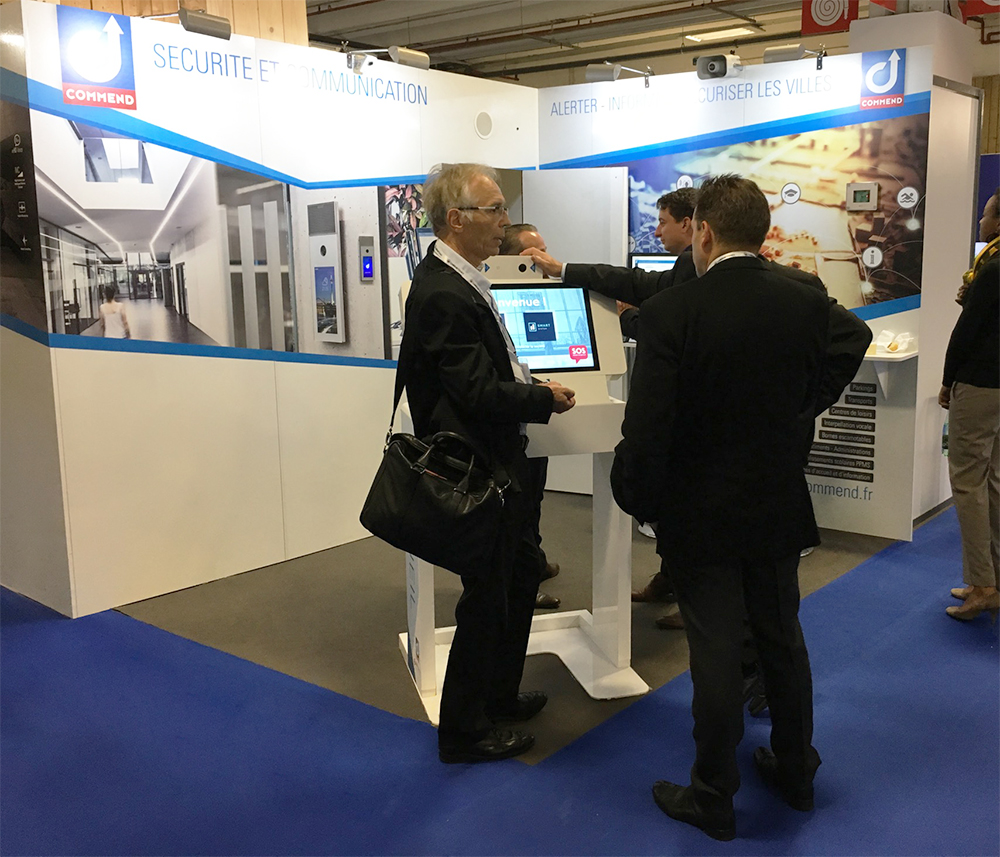 borne interactive Smart building ipm france commend salon IBS