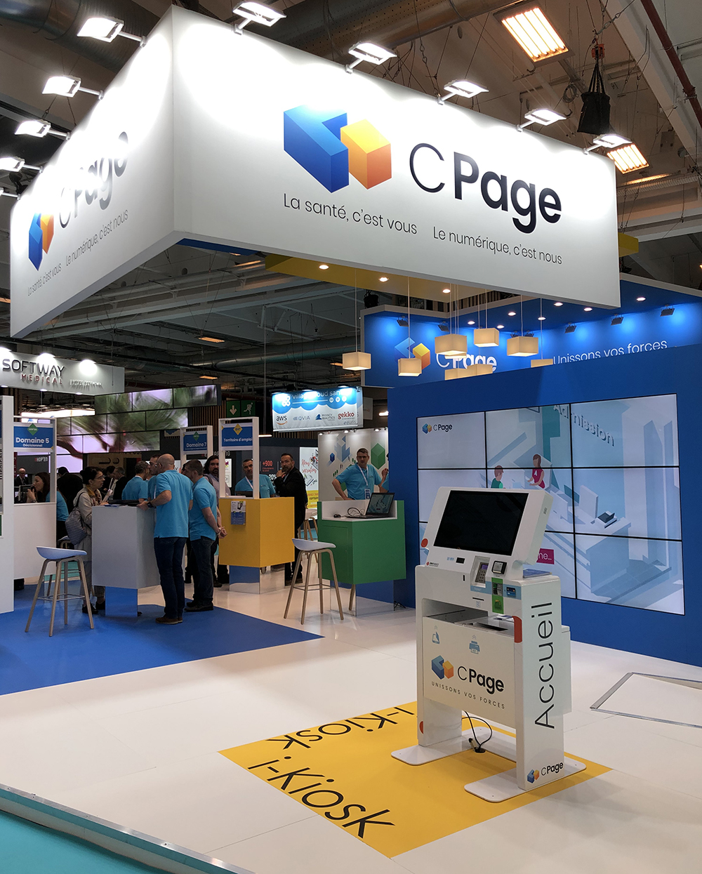 I-kiosk-kiosco de recepción de pacientes-Cpage-feria HIT19